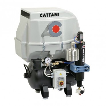 Compresor Cattani 1 Cilindro Insonorizado 30L 1 Equipo, Mod. AC100Q